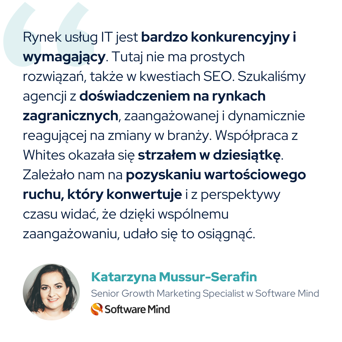 Testimonials Software Mind do case study